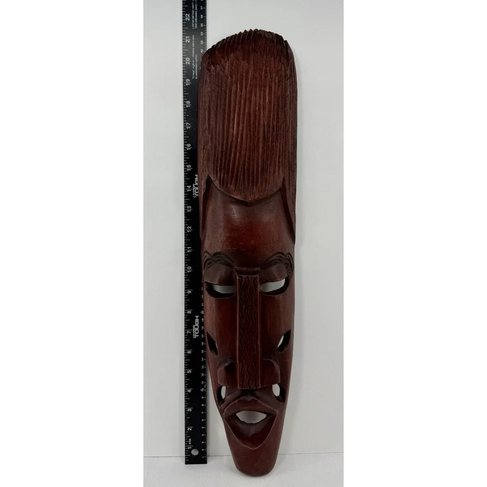 Hand‎ Carved Wood Tiki Wall Mask 21